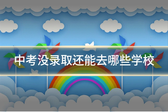 中考没录取还能去哪些学校