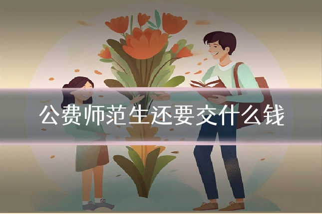公费师范生还要交什么钱