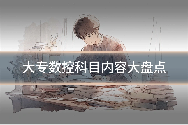 大专数控科目内容大盘点