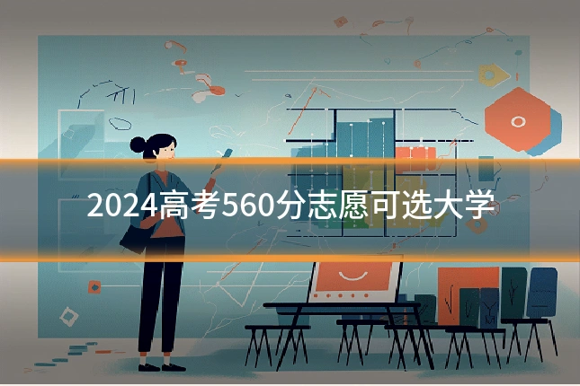 2024高考560分志愿可选大学