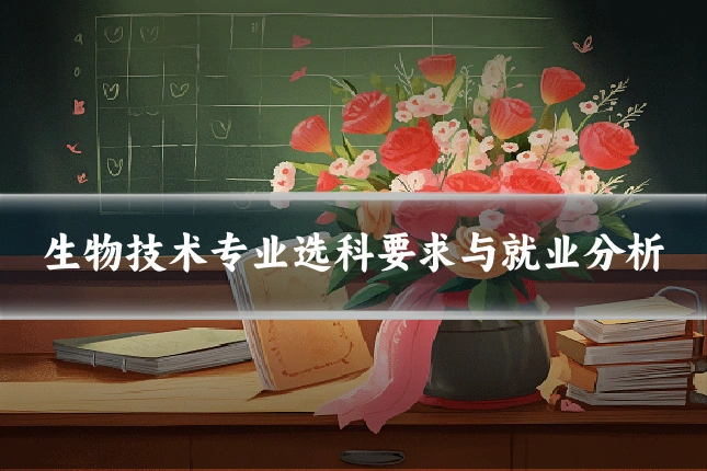 生物技术专业选科要求与就业分析