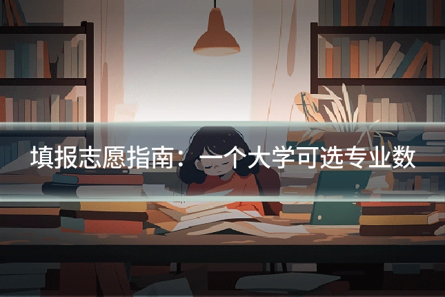 填报志愿指南:一个大学可选专业数