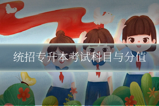统招专升本考试科目与分值
