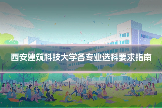 西安建筑科技大学各专业选科要求指南