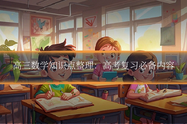 高三数学知识点整理:高考复习必备内容