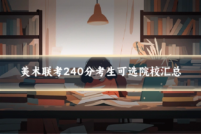 美术联考240分考生可选院校汇总