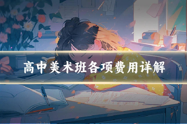 高中美术班各项费用详解