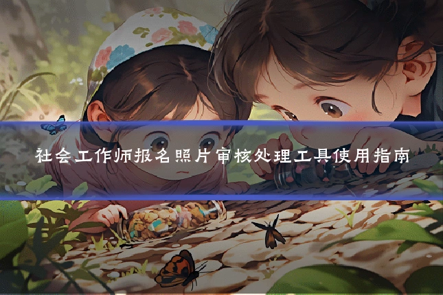 社会工作师报名照片审核处理工具使用指南