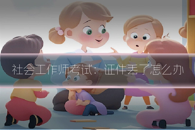 社会工作师考试:证件丢了怎么办
