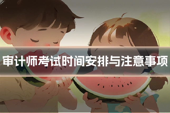 审计师考试时间安排与注意事项