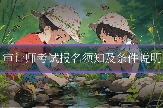 审计师考试报名须知及条件说明