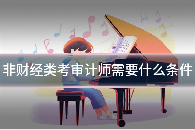 非财经类考审计师需要什么条件