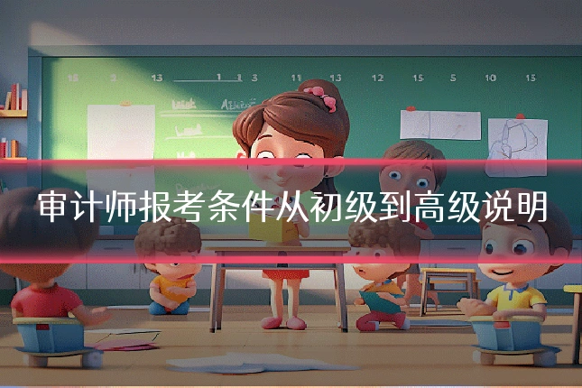 审计师报考条件从初级到高级说明