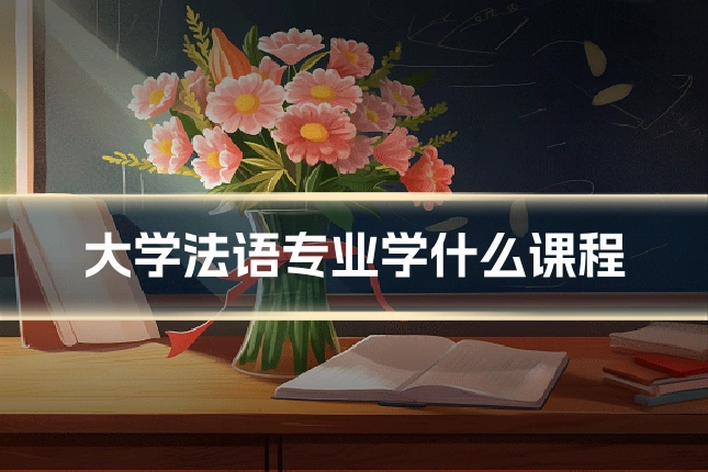 大学法语专业学什么课程