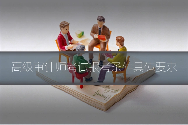 高级审计师考试报考条件具体要求