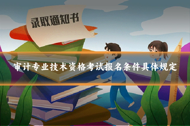审计专业技术资格考试报名条件具体规定