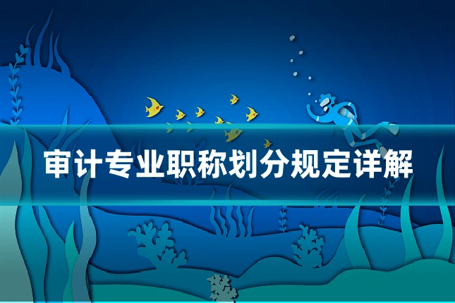 审计专业职称划分规定详解