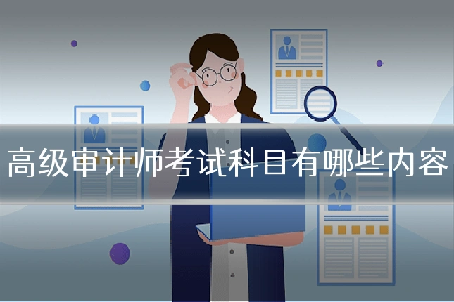 高级审计师考试科目有哪些内容