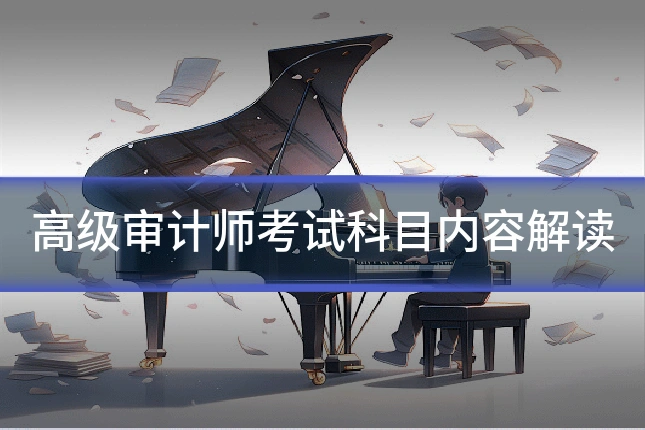 高级审计师考试科目内容解读