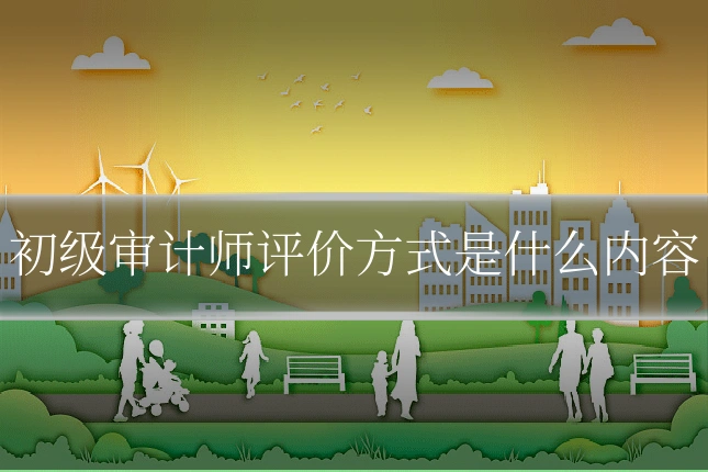 初级审计师评价方式是什么内容