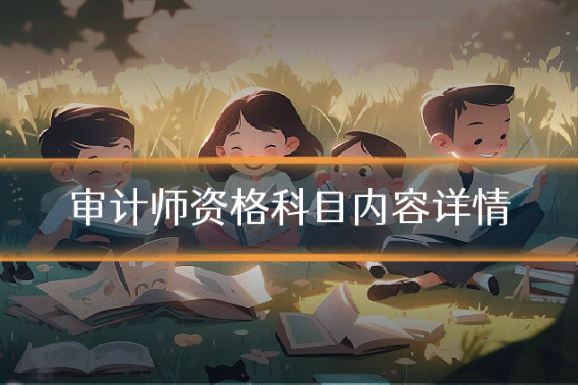 审计师资格科目内容详情
