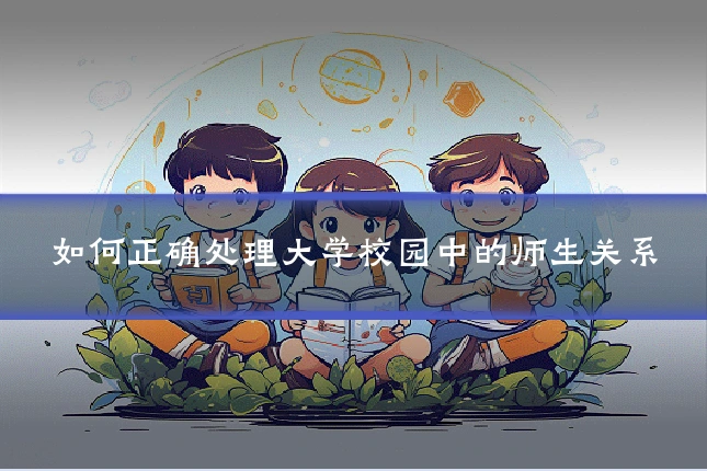 如何正确处理大学校园中的师生关系