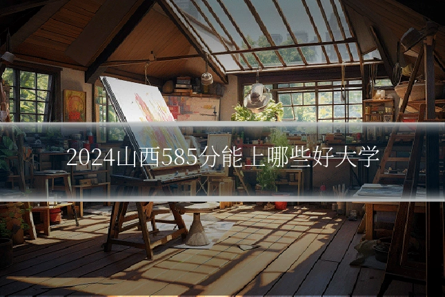 2024山西585分能上哪些好大学