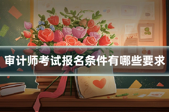 审计师考试报名条件有哪些要求
