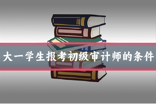 大一学生报考初级审计师的条件