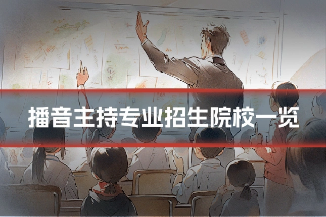 播音主持专业招生院校一览