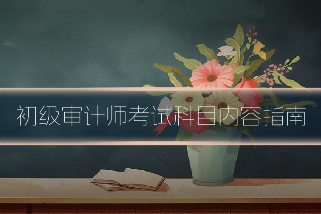 初级审计师考试科目内容指南