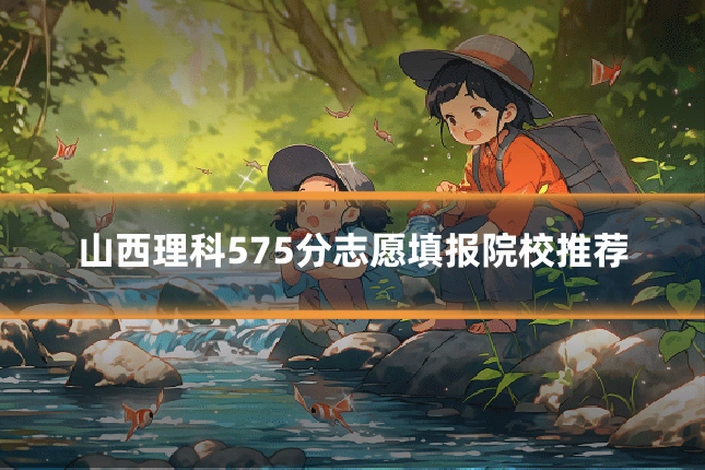 山西理科575分志愿填报院校推荐
