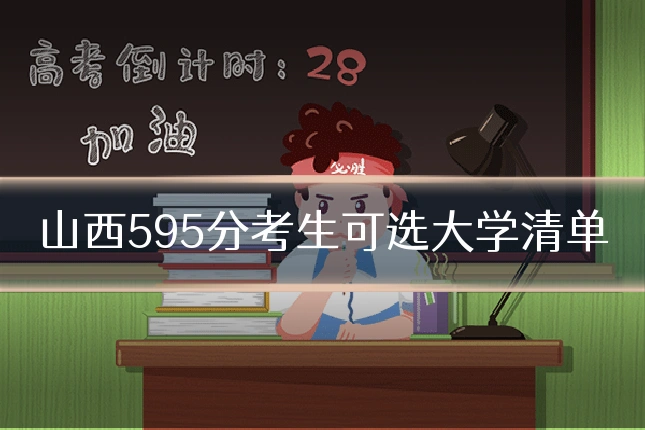 山西595分考生可选大学清单