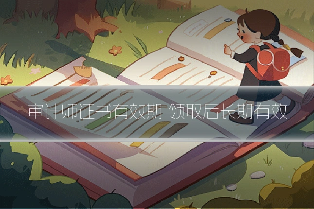 审计师证书有效期 领取后长期有效