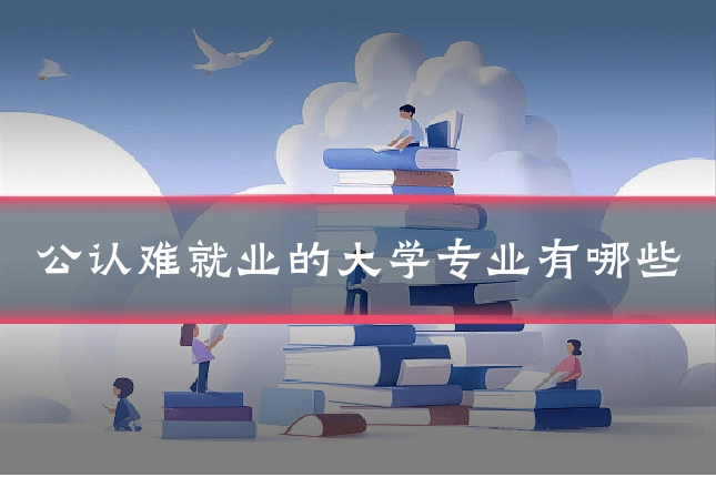 公认难就业的大学专业有哪些