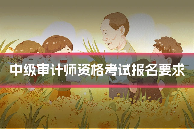 中级审计师资格考试报名要求