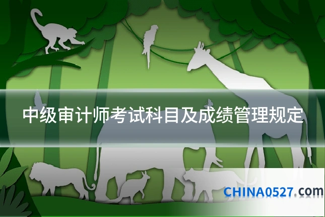 中级审计师考试科目及成绩管理规定