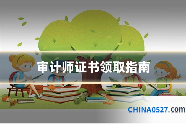 审计师证书领取指南