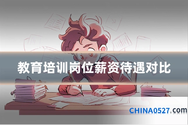 教育培训岗位薪资待遇对比