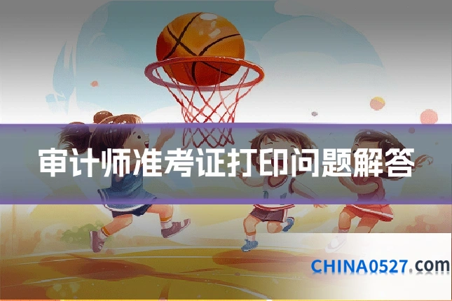 审计师准考证打印问题解答