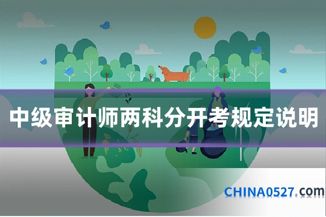 中级审计师两科分开考规定说明