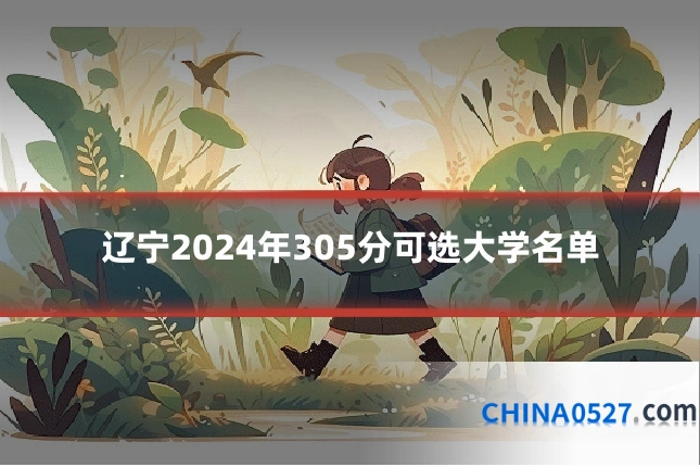辽宁2024年305分可选大学名单