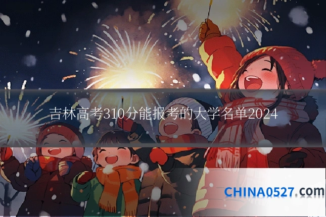 吉林高考310分能报考的大学名单2024