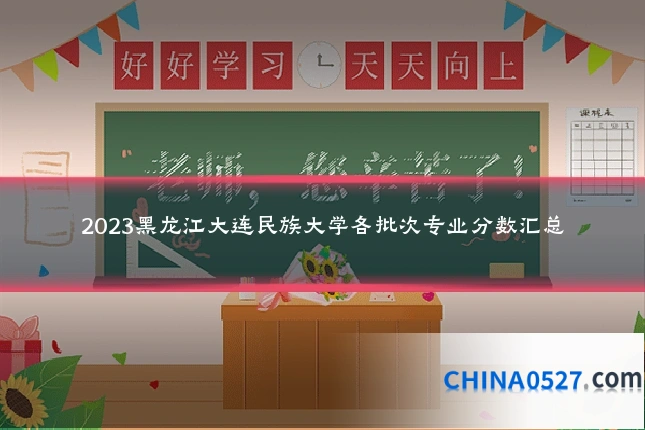 2023黑龙江大连民族大学各批次专业分数汇总