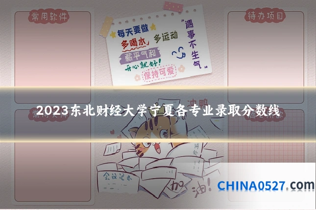 2023东北财经大学宁夏各专业录取分数线