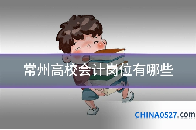 常州高校会计岗位有哪些