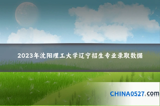 2023年沈阳理工大学辽宁招生专业录取数据