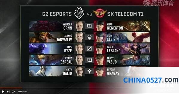 英雄联盟S9半决赛SKT vs G2第二局战报详解