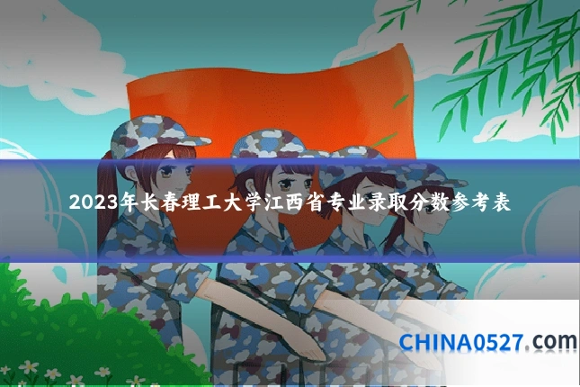 2023年长春理工大学江西省专业录取分数参考表