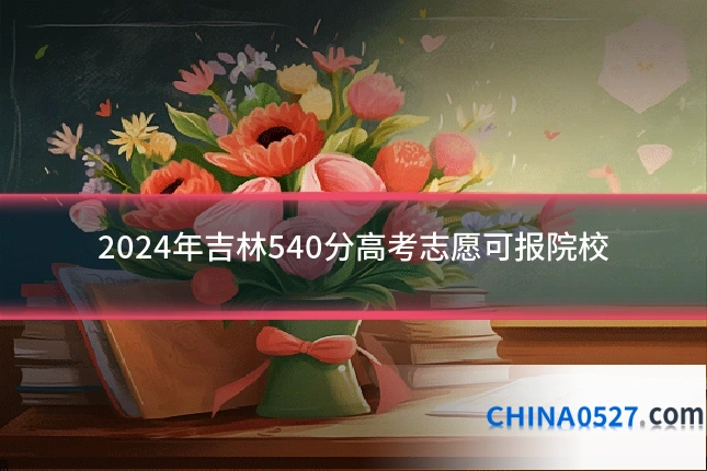 2024年吉林540分高考志愿可报院校